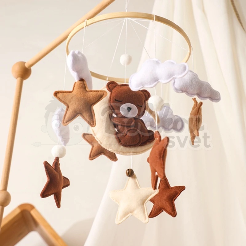 Závesný detský kolotoč nad postieľku - model BEAR