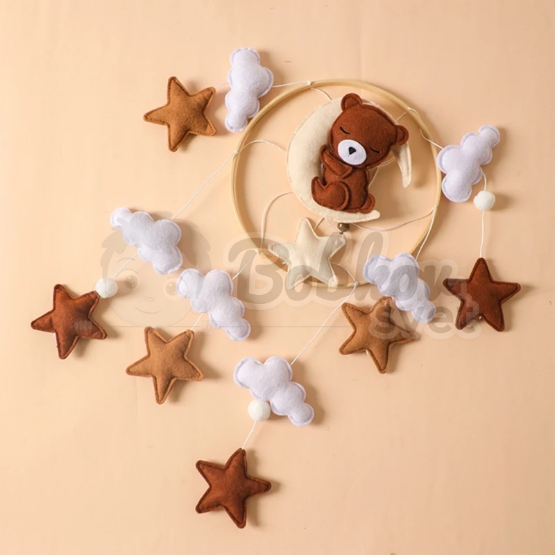 Závesný detský kolotoč nad postieľku - model BEAR