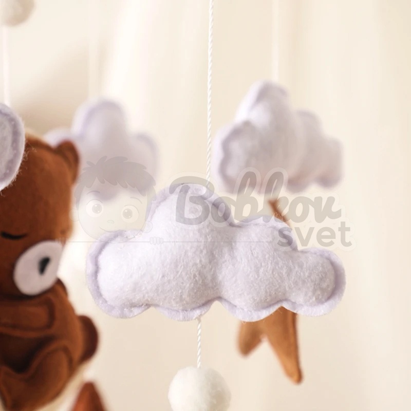 Závesný detský kolotoč nad postieľku - model BEAR