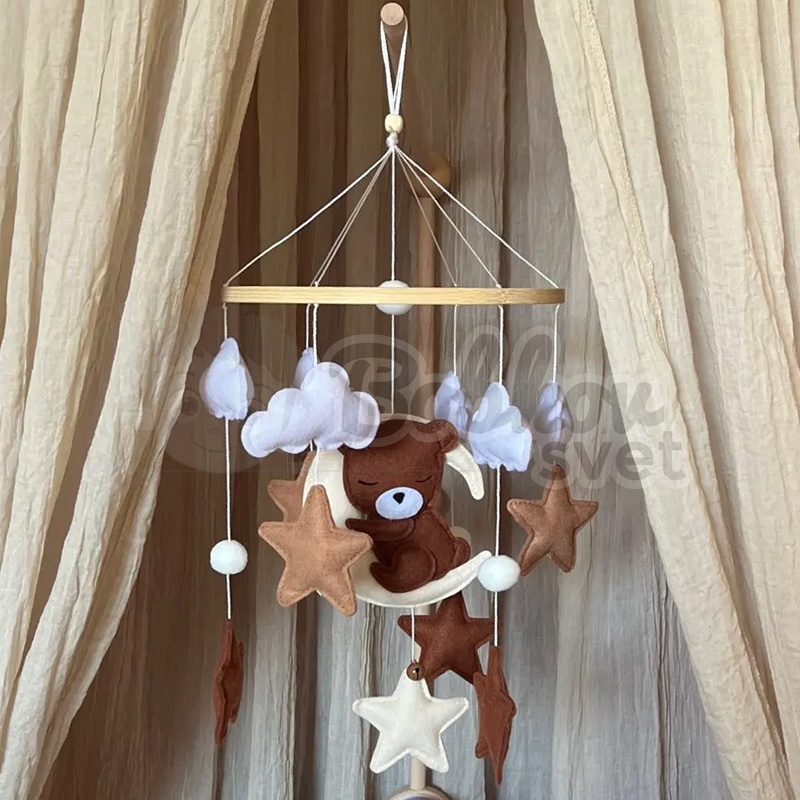 Závesný detský kolotoč nad postieľku - model BEAR