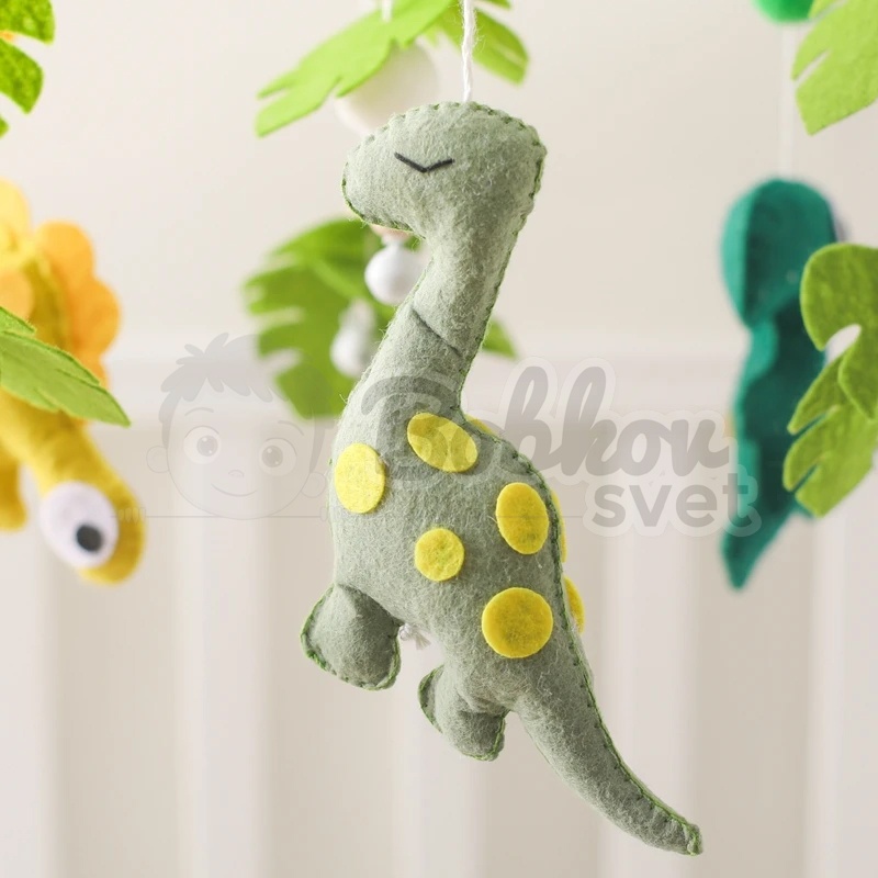 Závesný detský kolotoč nad postieľku - model DINO