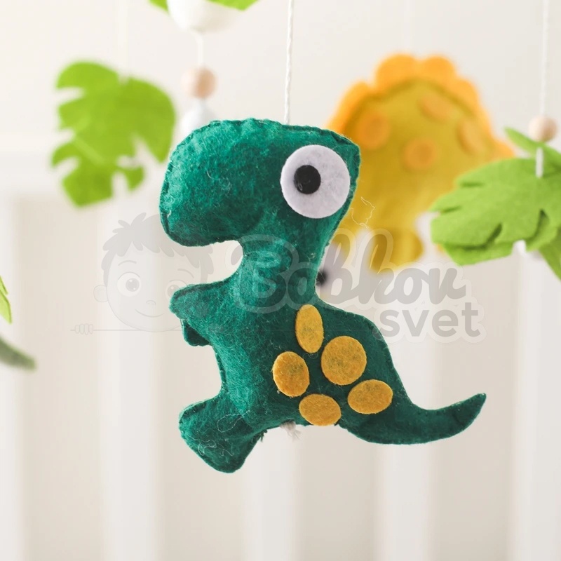 Závesný detský kolotoč nad postieľku - model DINO